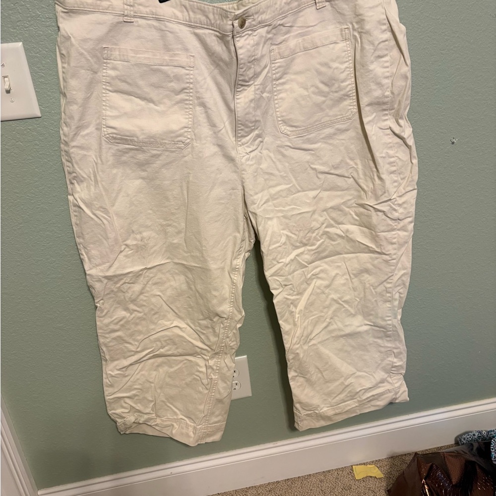 Old Navy Cream Wide-Leg Pants